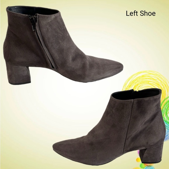 Paul Green Gray Suede Boots - Picture 6 of 9